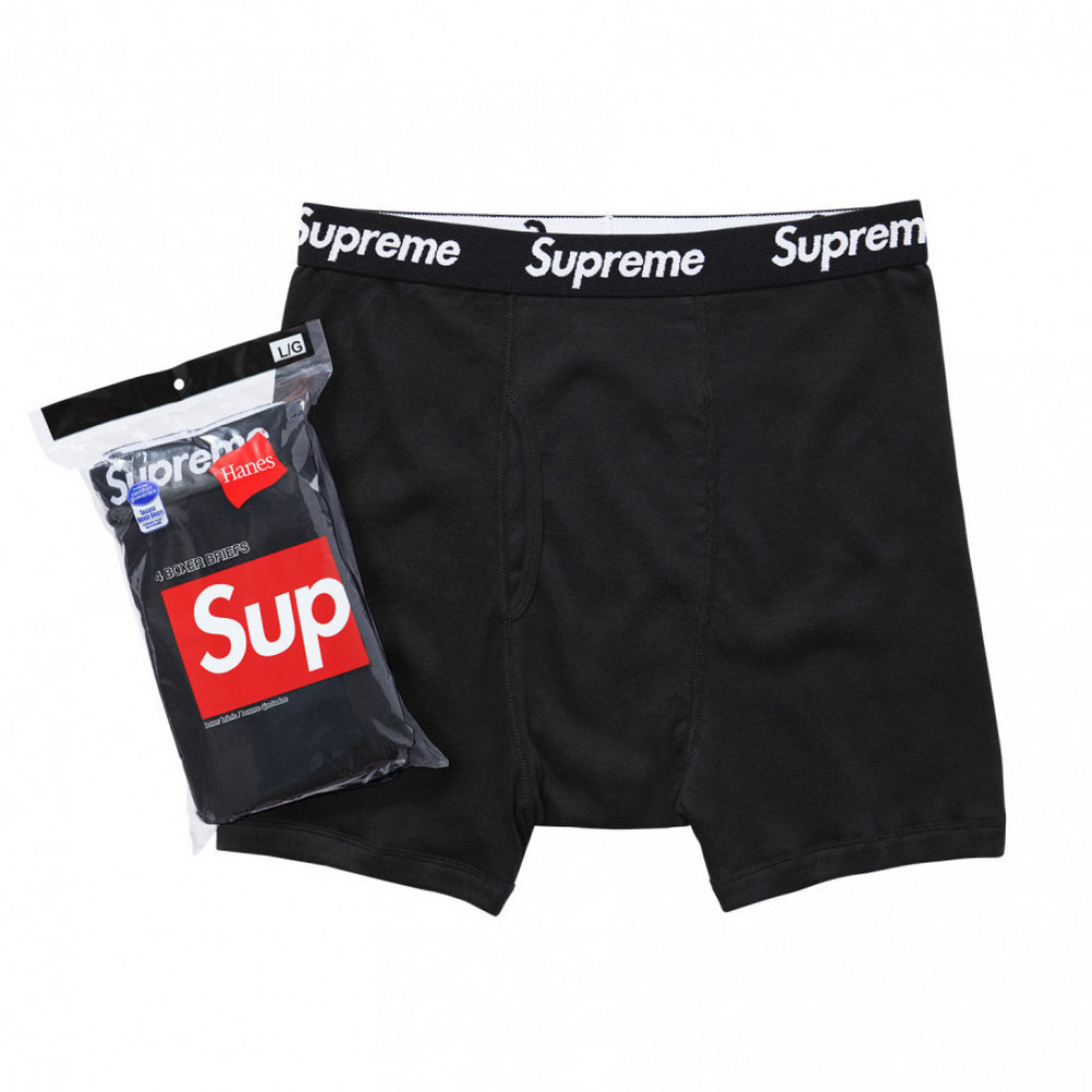 Supreme x Hanes Boxer Briefs (Black)